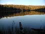 The lake near sunset 